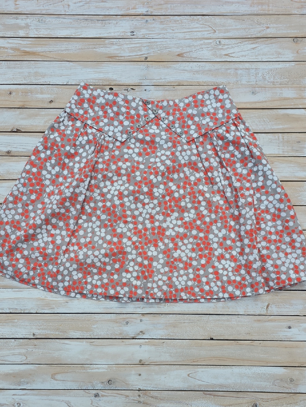 Anthropologie "Cherry Print Skirt Whimsy" Sz 10
